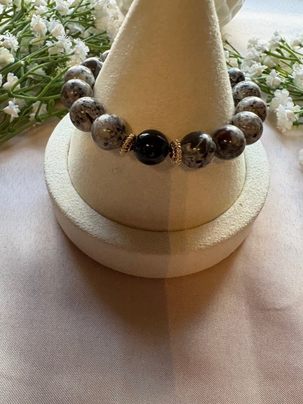 Midnight Stone Balance Bracelet